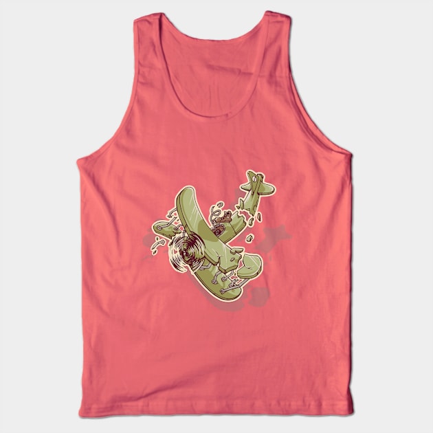 Plane destroyed Tank Top by BeatrixClover